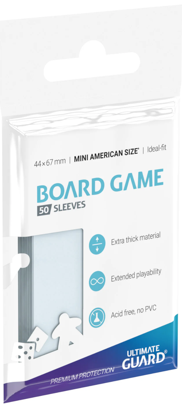 Ultimate Guard Board Game Sleeves - Premium Soft Sleeves Mini American (50) 44 x 67 mm