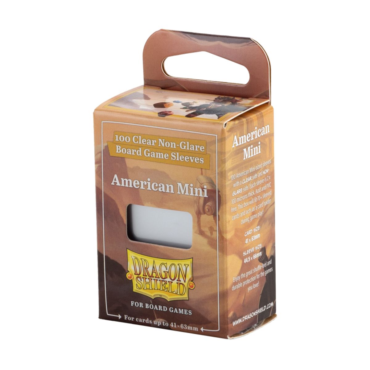 Board Game Sleeves: Clear/NonGlare – American Mini