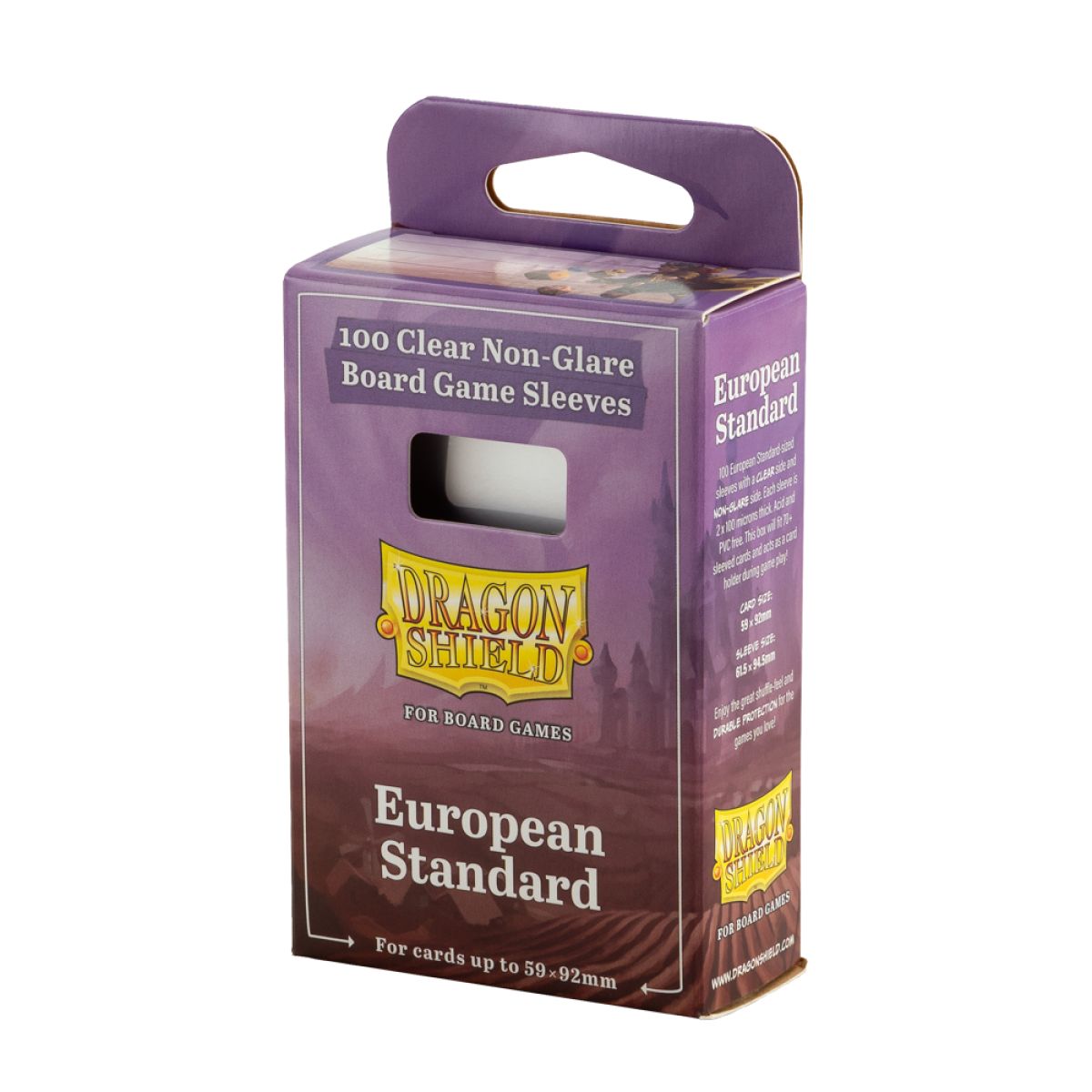 Board Game Sleeves: Clear/NonGlare – European Standard