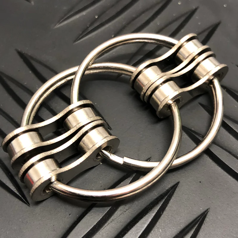 Loop Fidget - Double Link - Silver Large