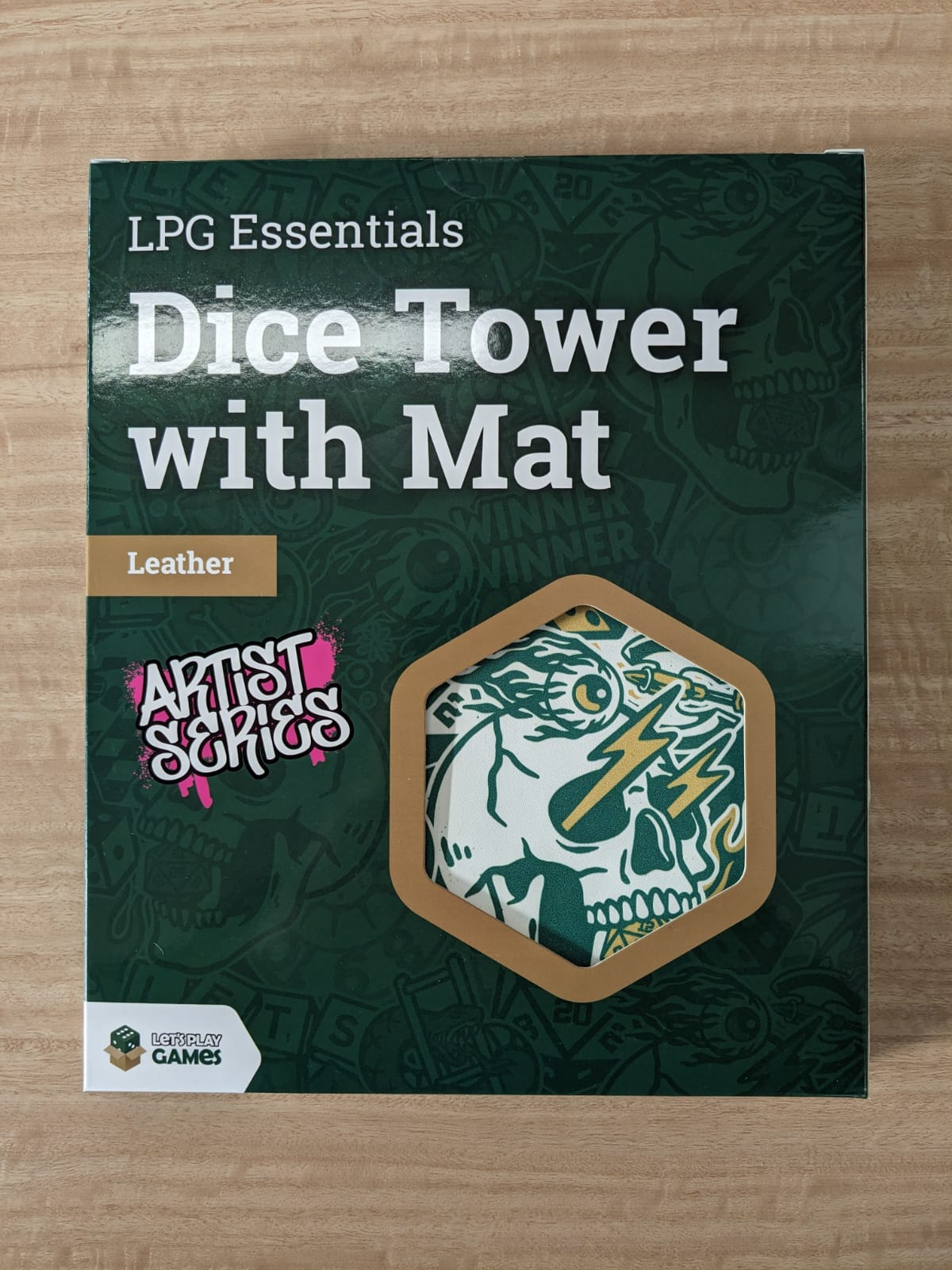LPG Dice Tower with Mat Leather - Artist Series: Cara