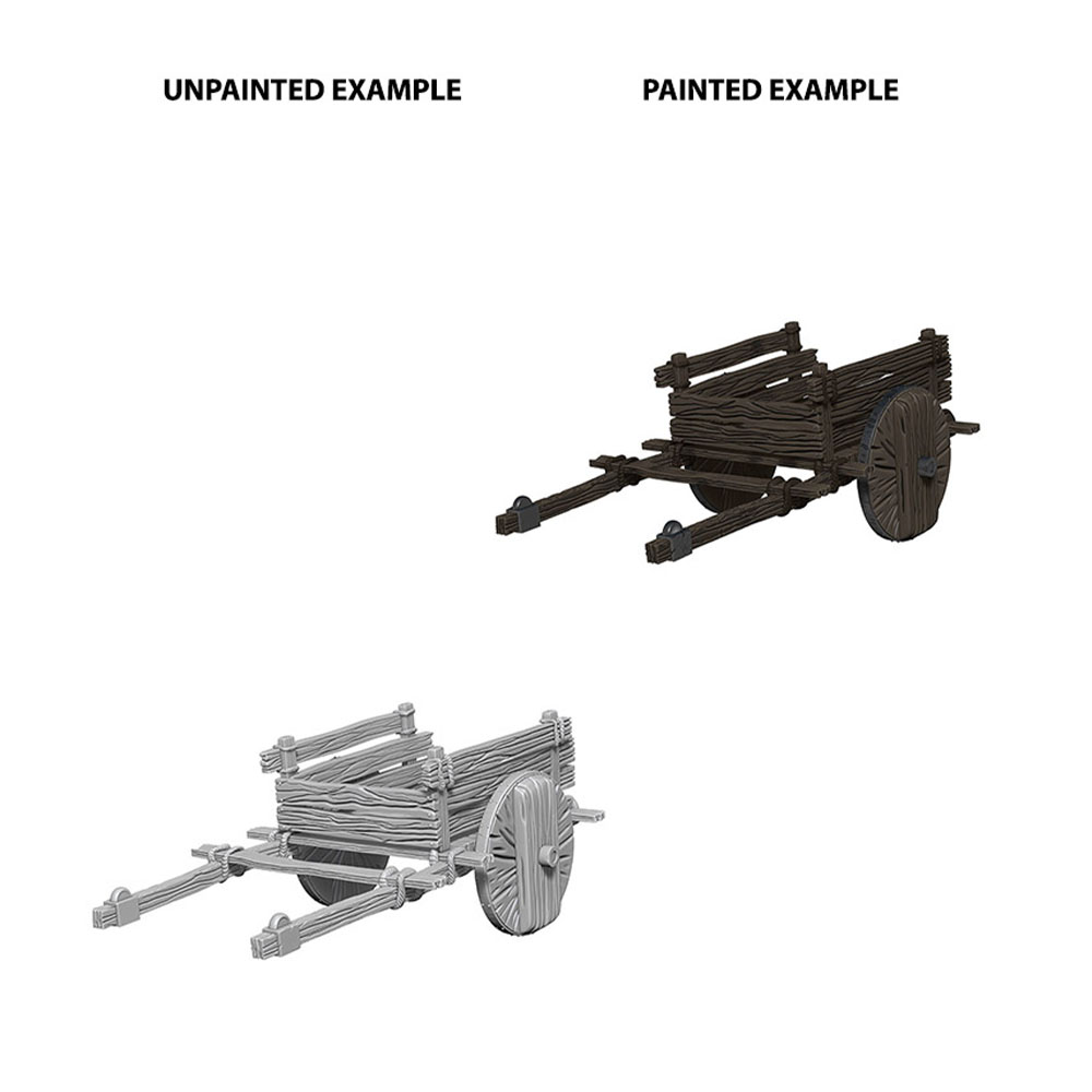 Deep Cuts Unpainted Miniatures: 2 Wheel Cart