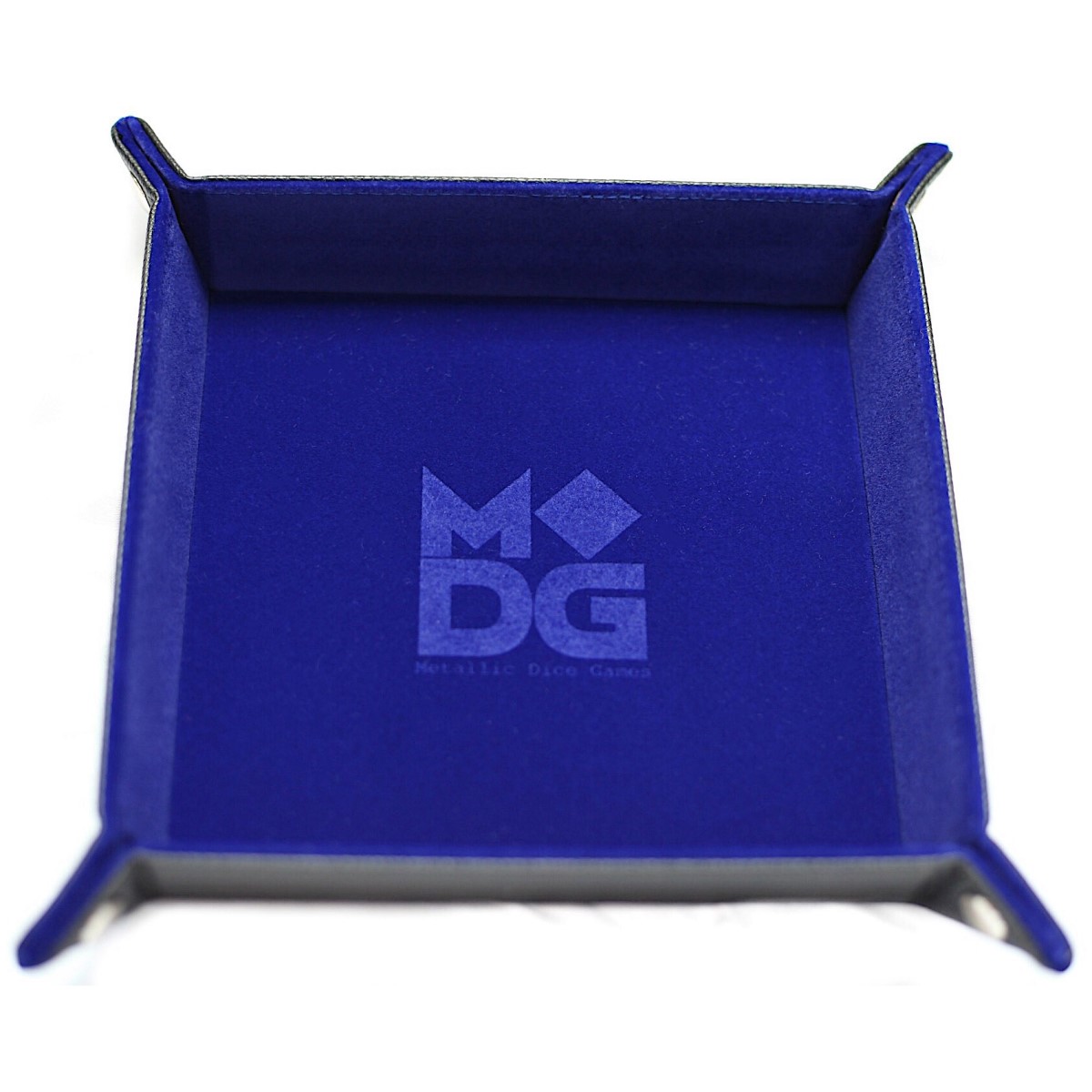 Fanroll: Fold up Velvet Dice Tray: 10x10 Blue
