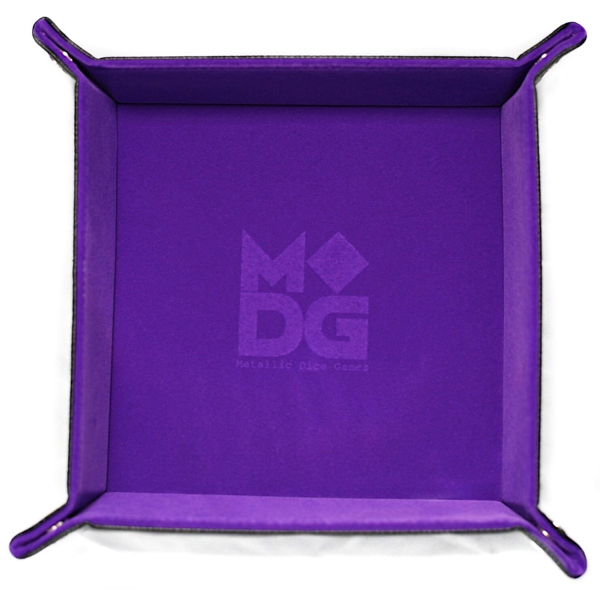 Fanroll: Fold up Velvet Dice Tray: 10x10 Purple