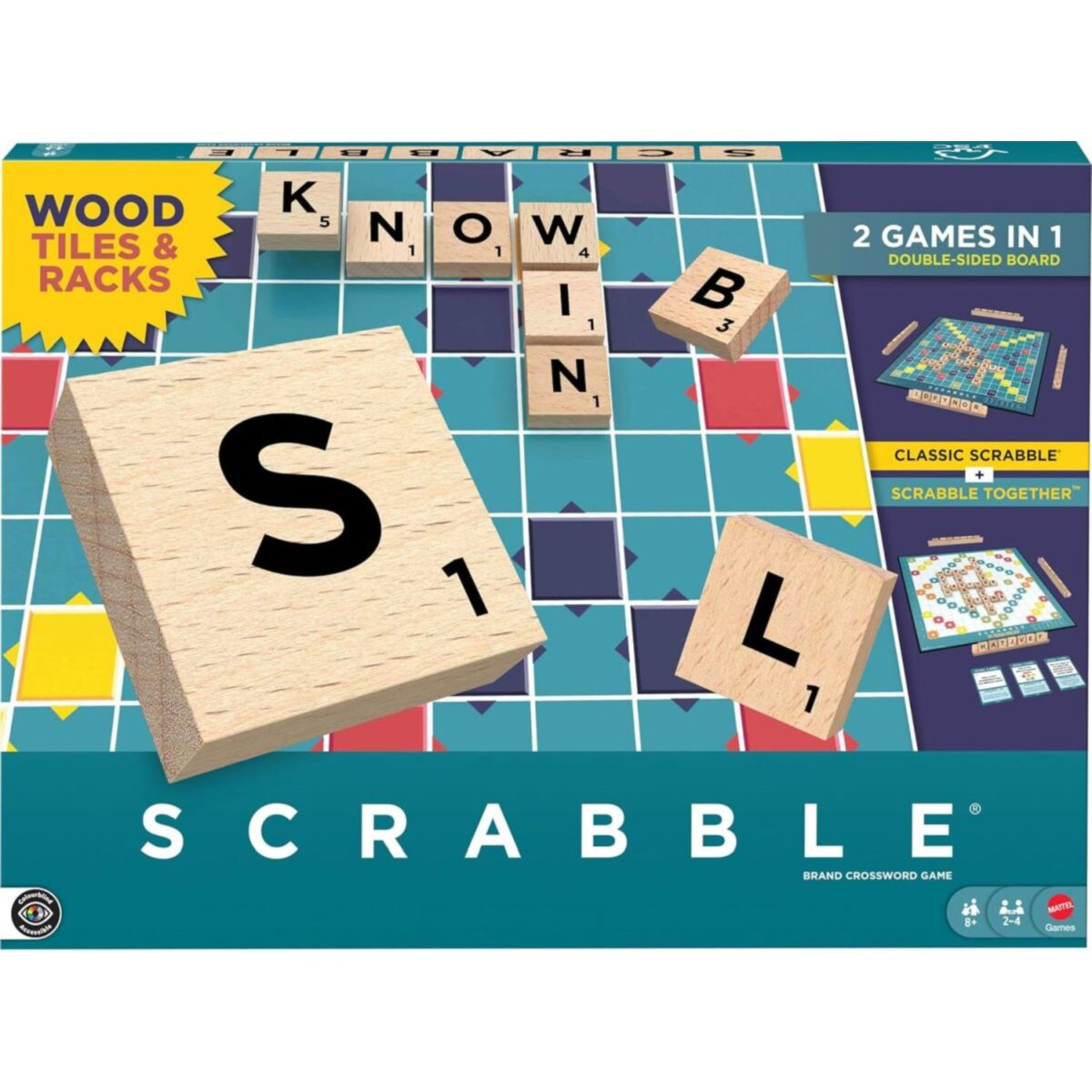 Scrabble Core Wood - ENGLISH - New Version