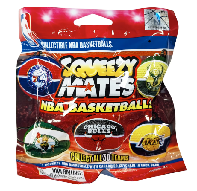 2024 NBA SqueezyMates 2.5" Squishy Team Basketball Blind Bag