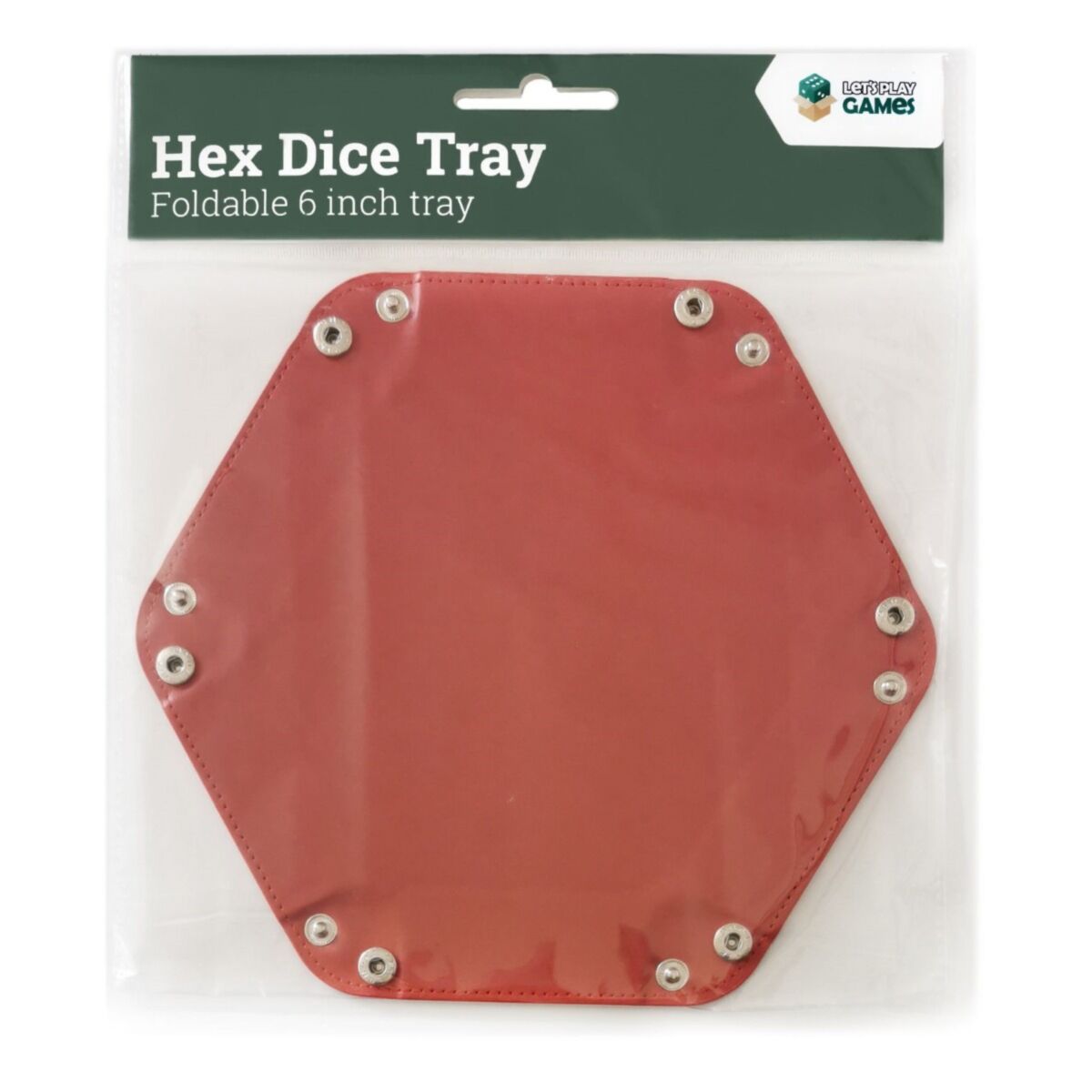 LPG Essentials Hex Dice Tray 6" Red
