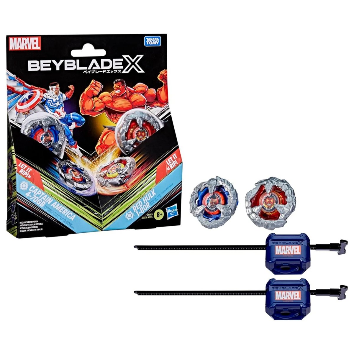 Beyblade - X - Captain America 4-70GB & Red Hulk 1-80R
