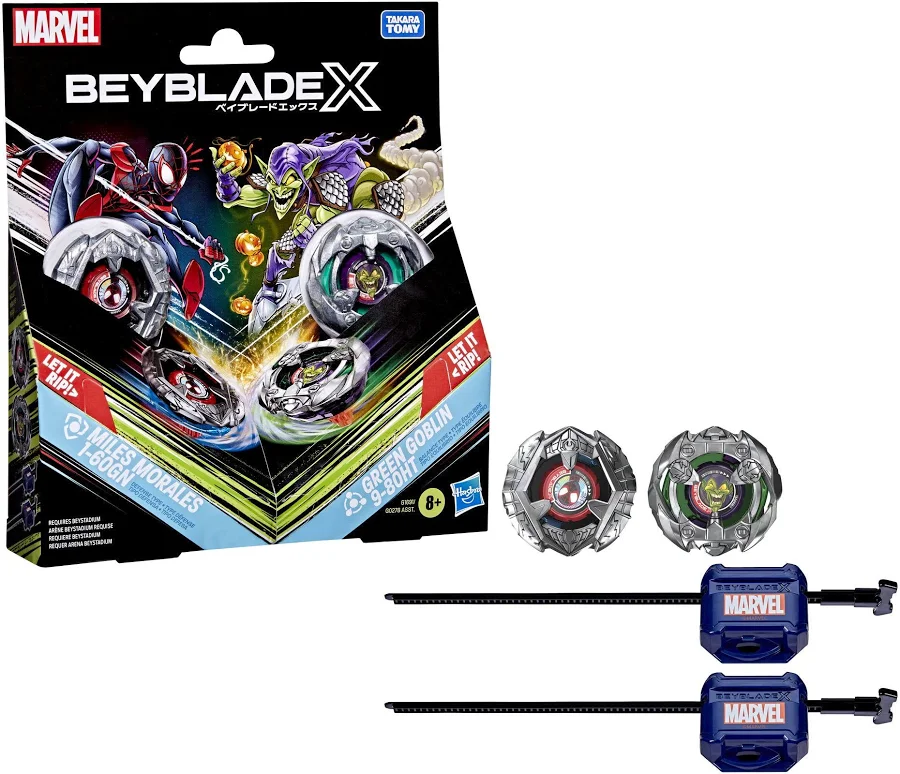 Beyblade - X - Miles Morales 1-60GN & Green Goblin 9-80HT