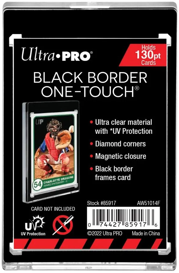 One Touch - 130pt Black Border with Magnetic Closure